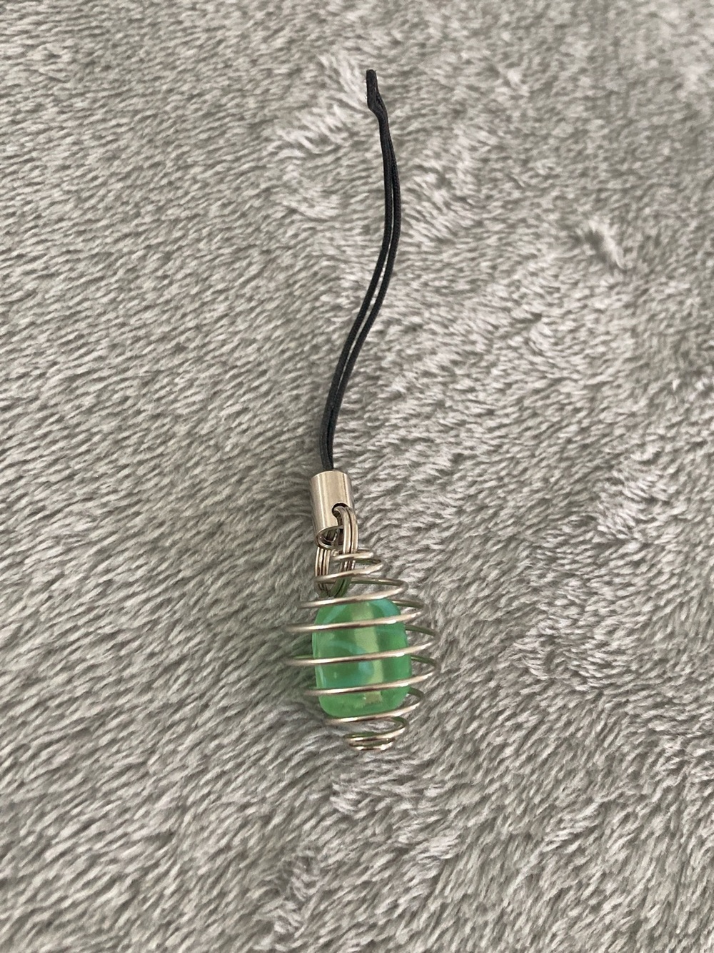Car/cellphone/ipad/keychain light green bead charm